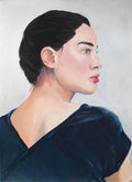 Portrait Study 3 - A4 Original Painting image 0