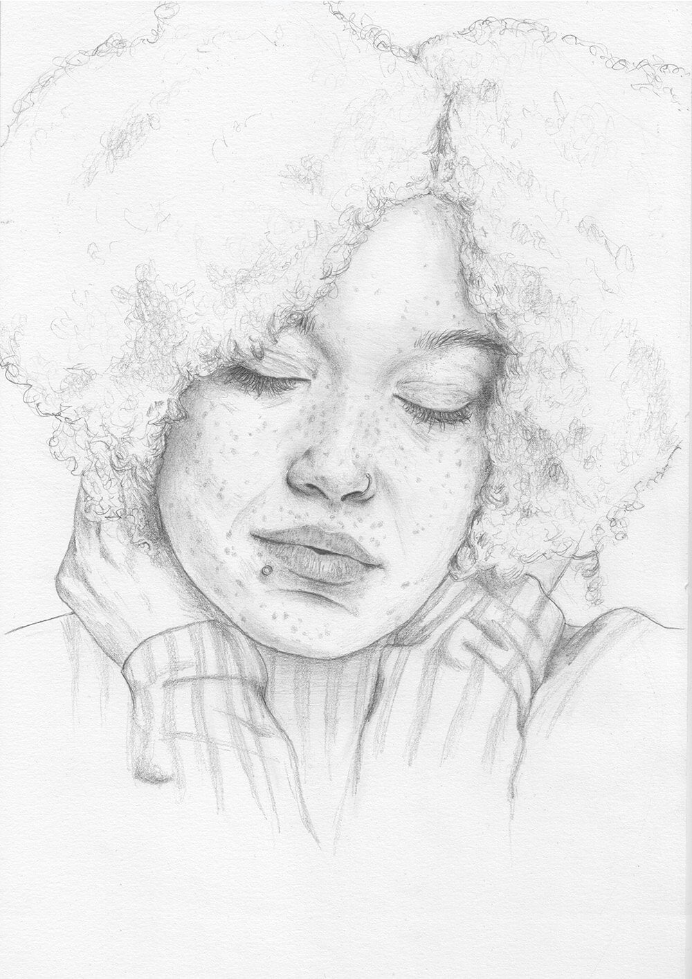 Annie Study - A4 Original Drawing image 0