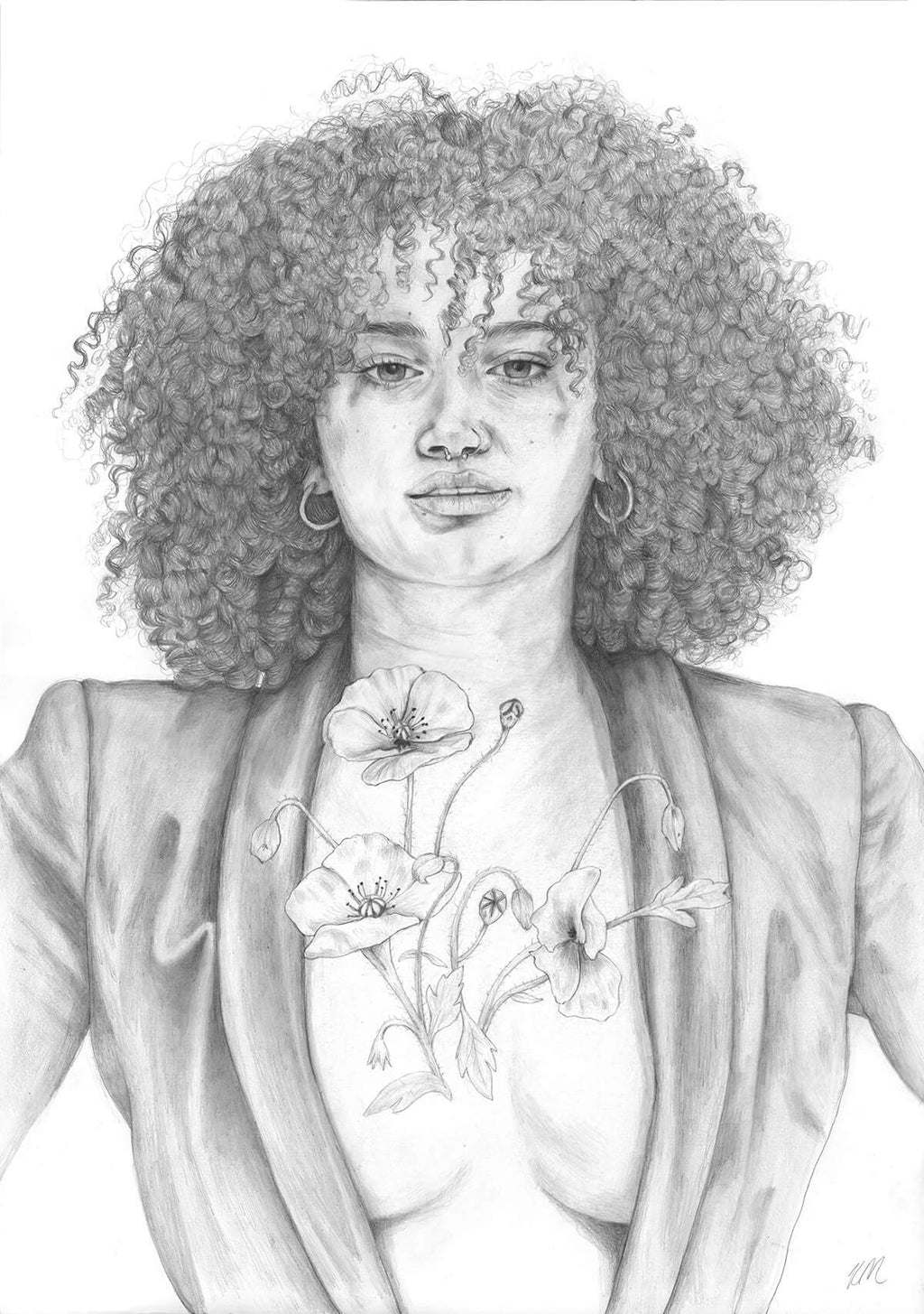 Scarlett - A3 Original Drawing image 0