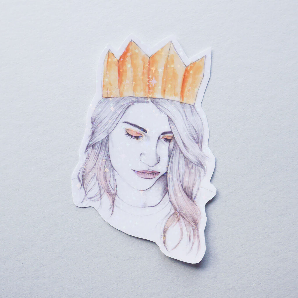 'Queen' Portrait Vinyl Sticker image 3