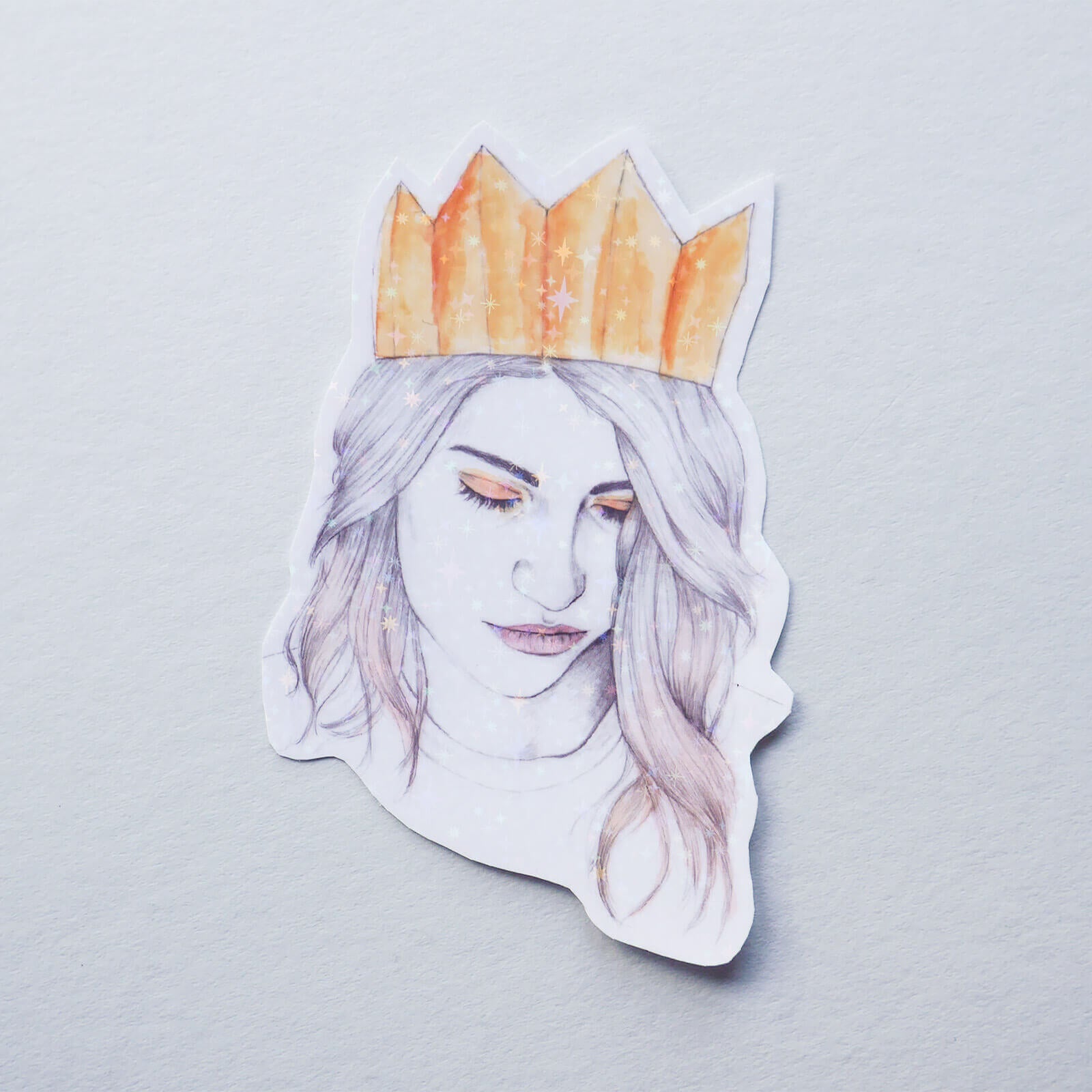 'Queen' Portrait Vinyl Sticker image 3