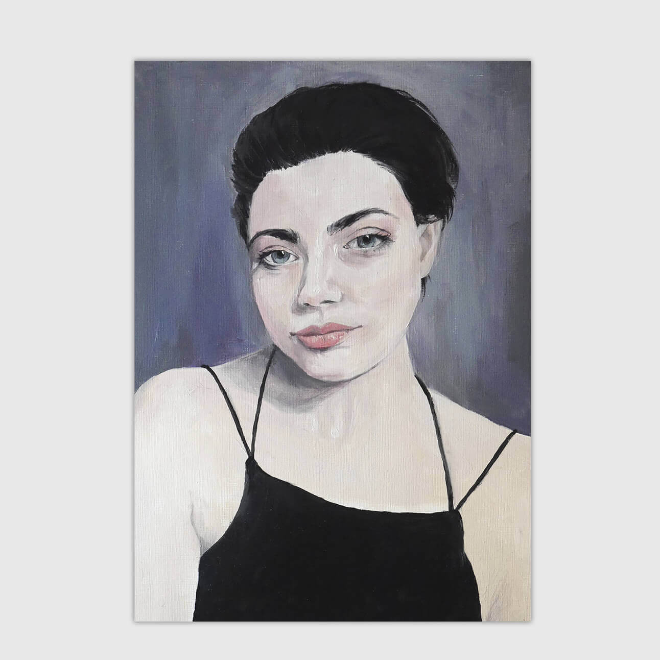 Moody A4 painting - giclee fine art print image 0