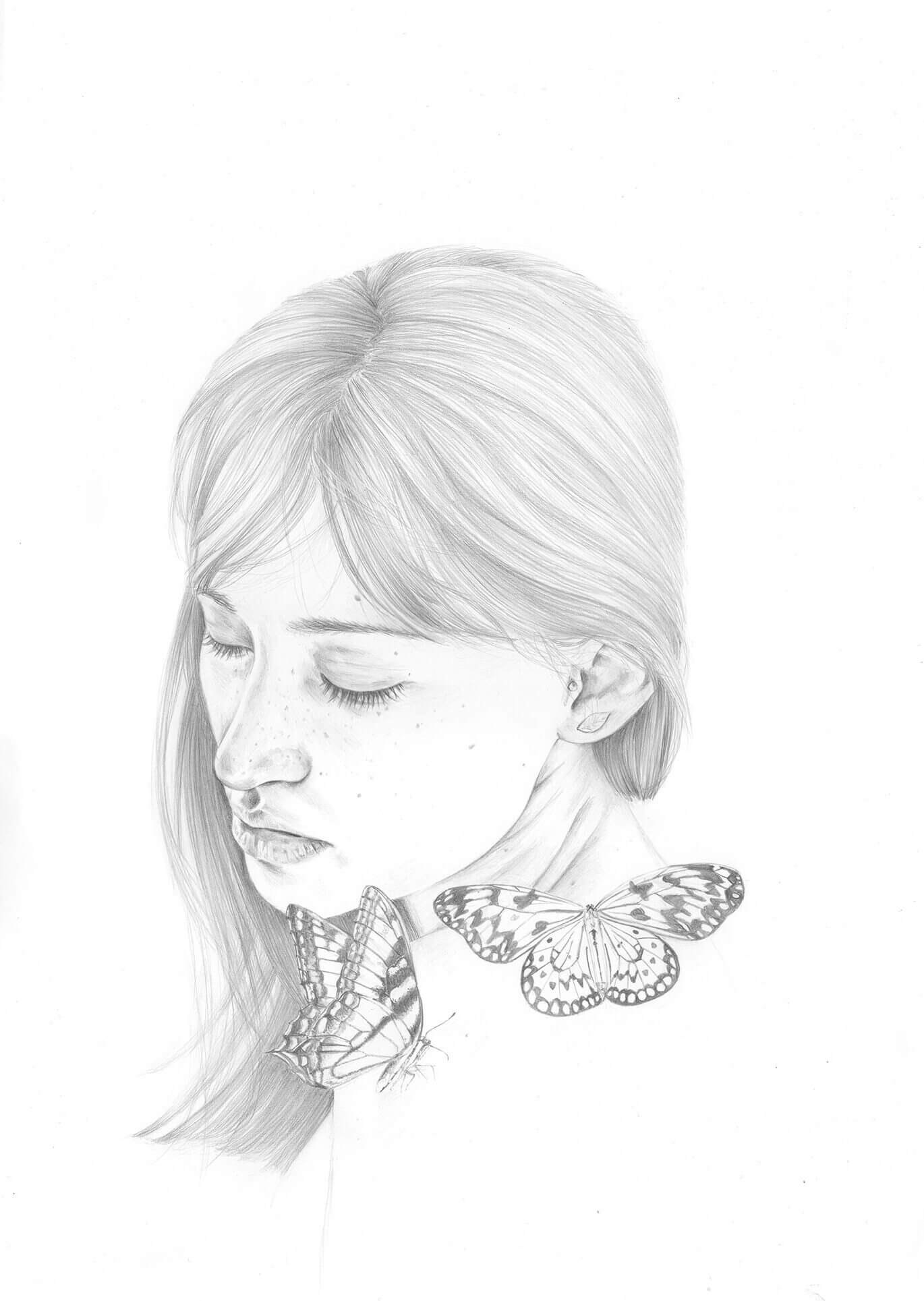 Butterflies Daze - A3 Original Drawing image 0