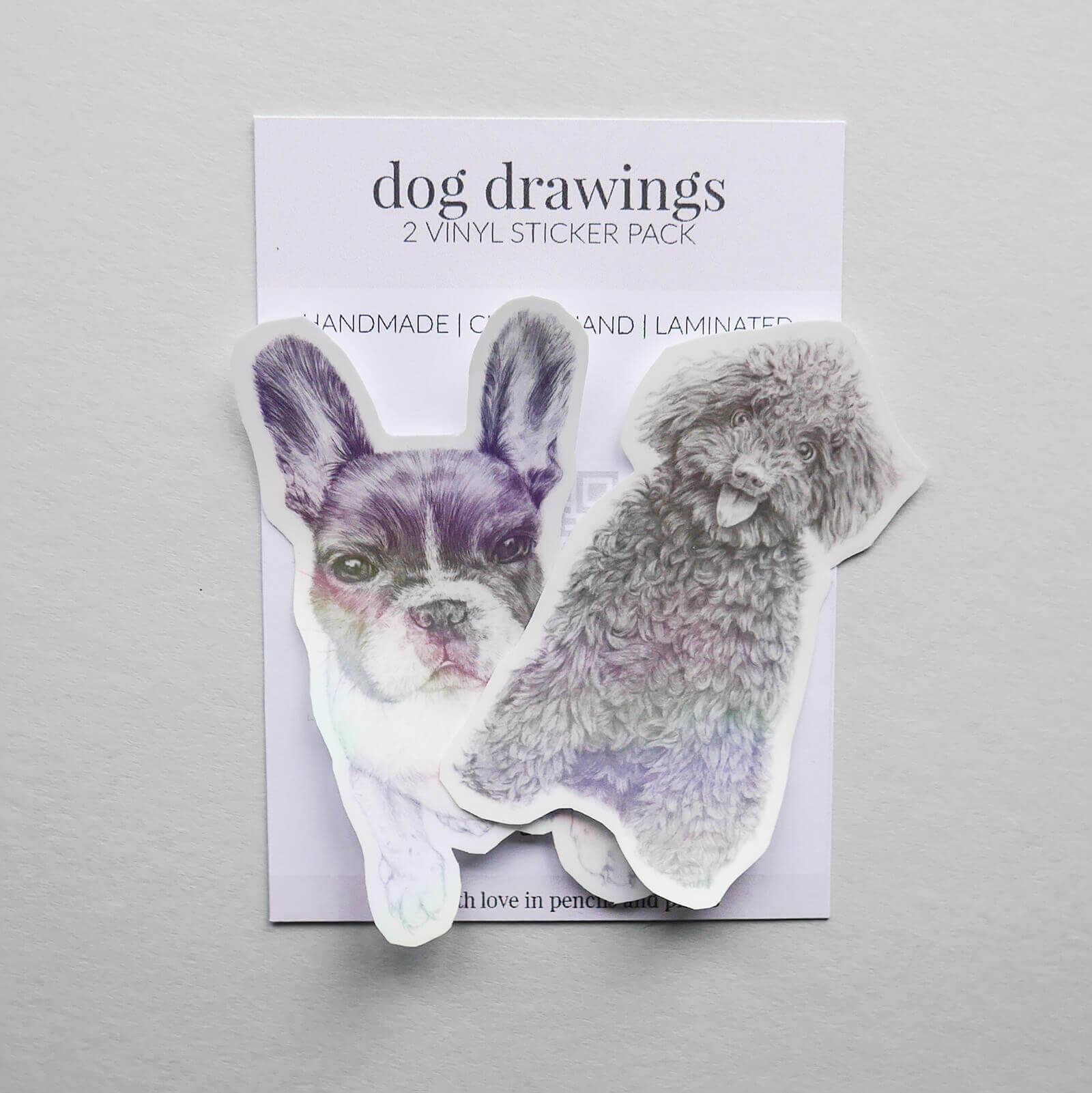 Dog drawings - Vinyl Sticker Pack (2) image 4