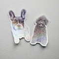 Dog drawings - Vinyl Sticker Pack (2) image 0