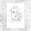 Illustration - 'Luna' Reach for the Moon - art print image 0
