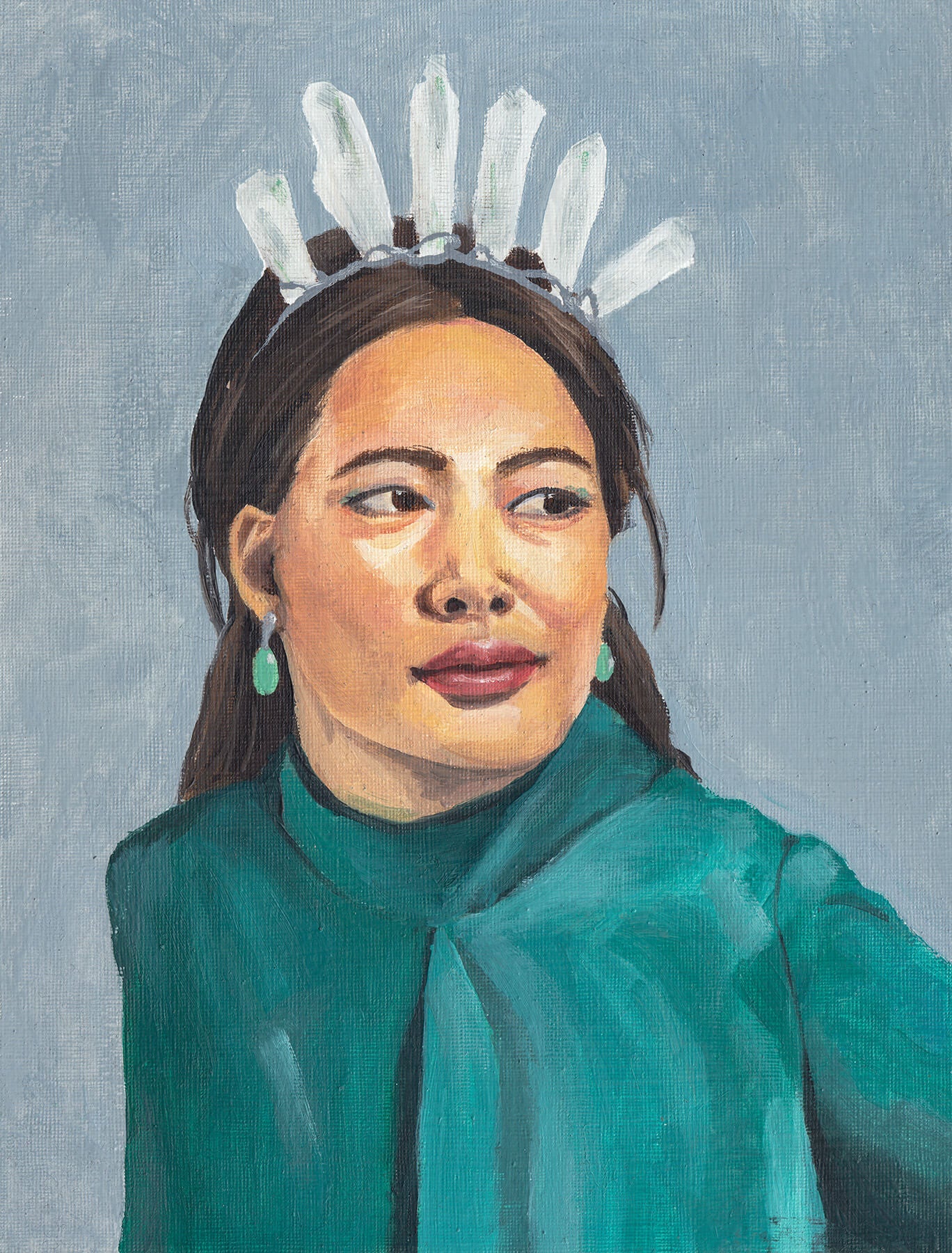 Crystal Crown Study - A4 Original Oil Painting image 0