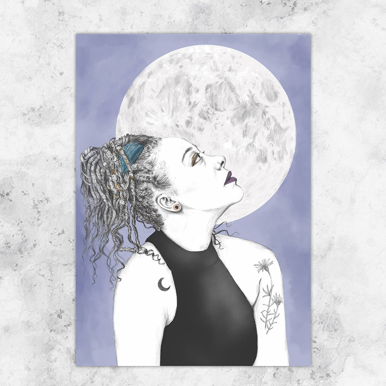 Moonchild illustration - art print image 0