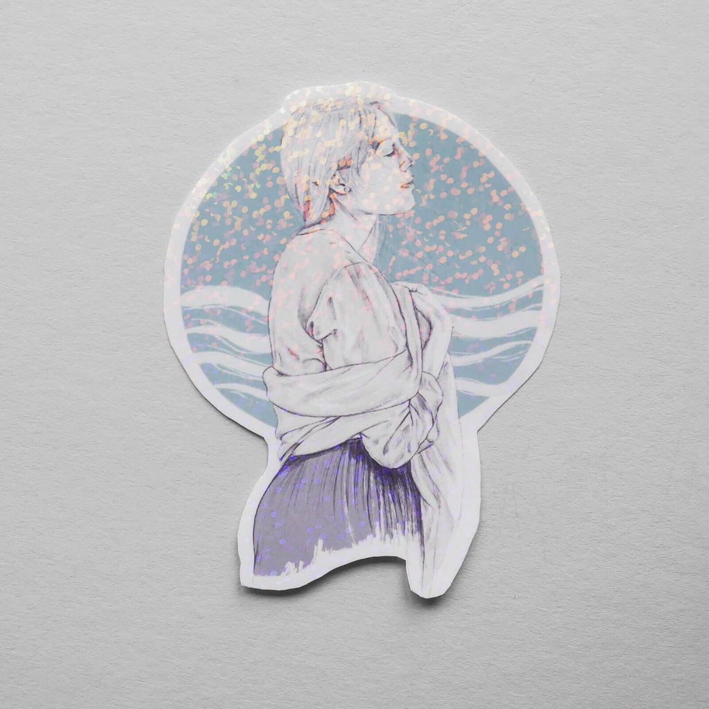 'Serene' Portrait Vinyl Sticker image 3