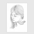 Butterfly A4 illustration giclee fine art print image 0