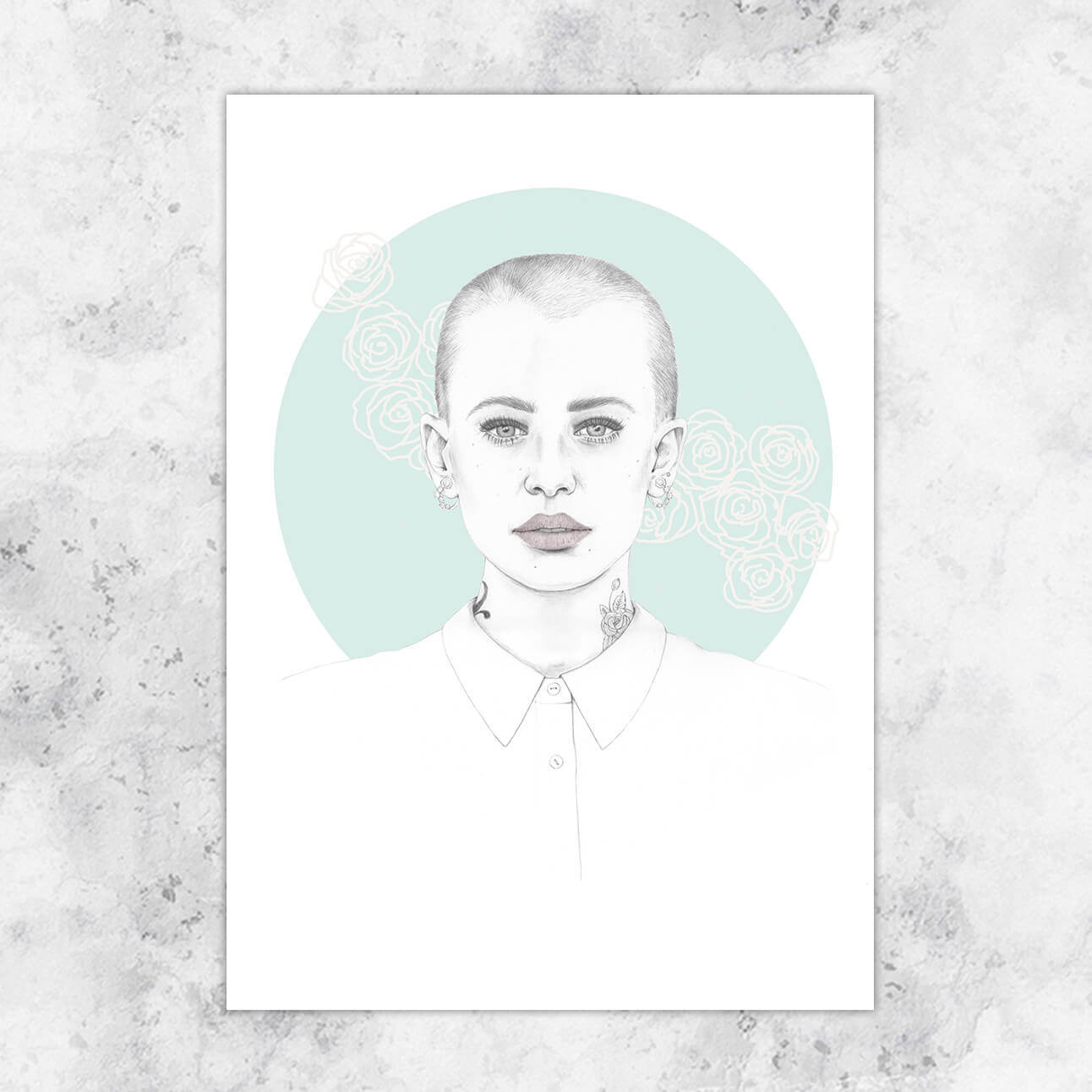 Rose illustration - art print image 0