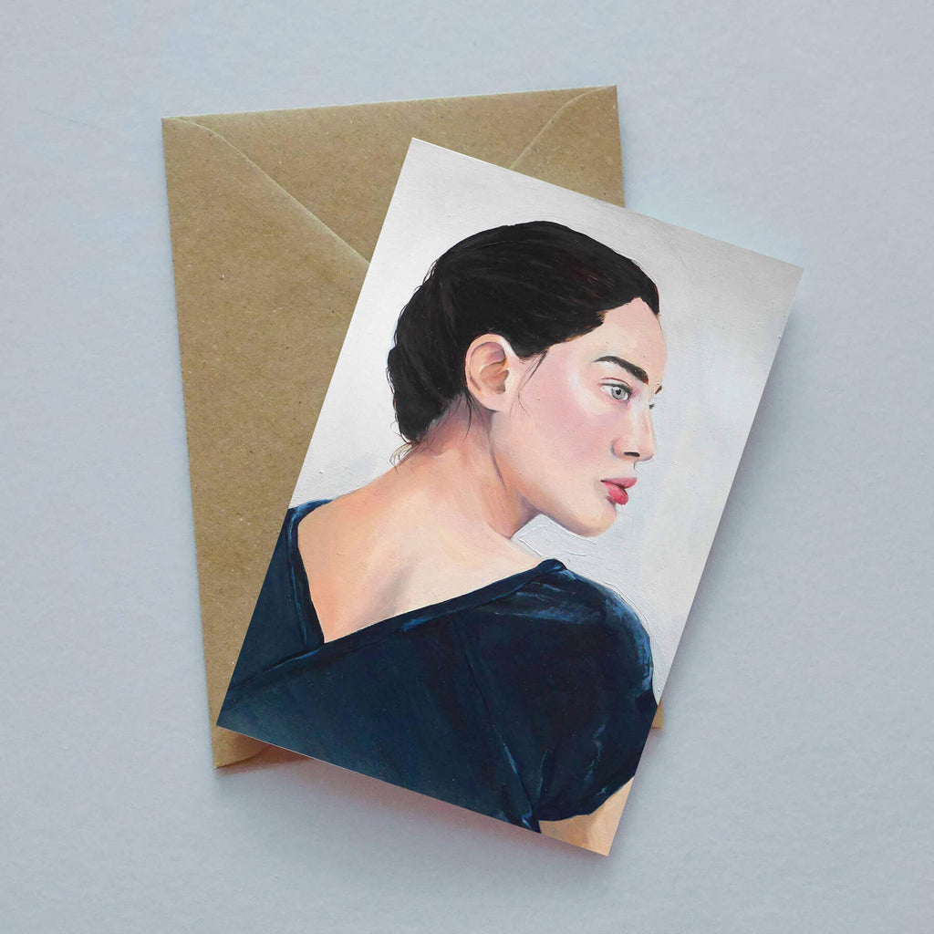 Velvet painted greeting card image 0