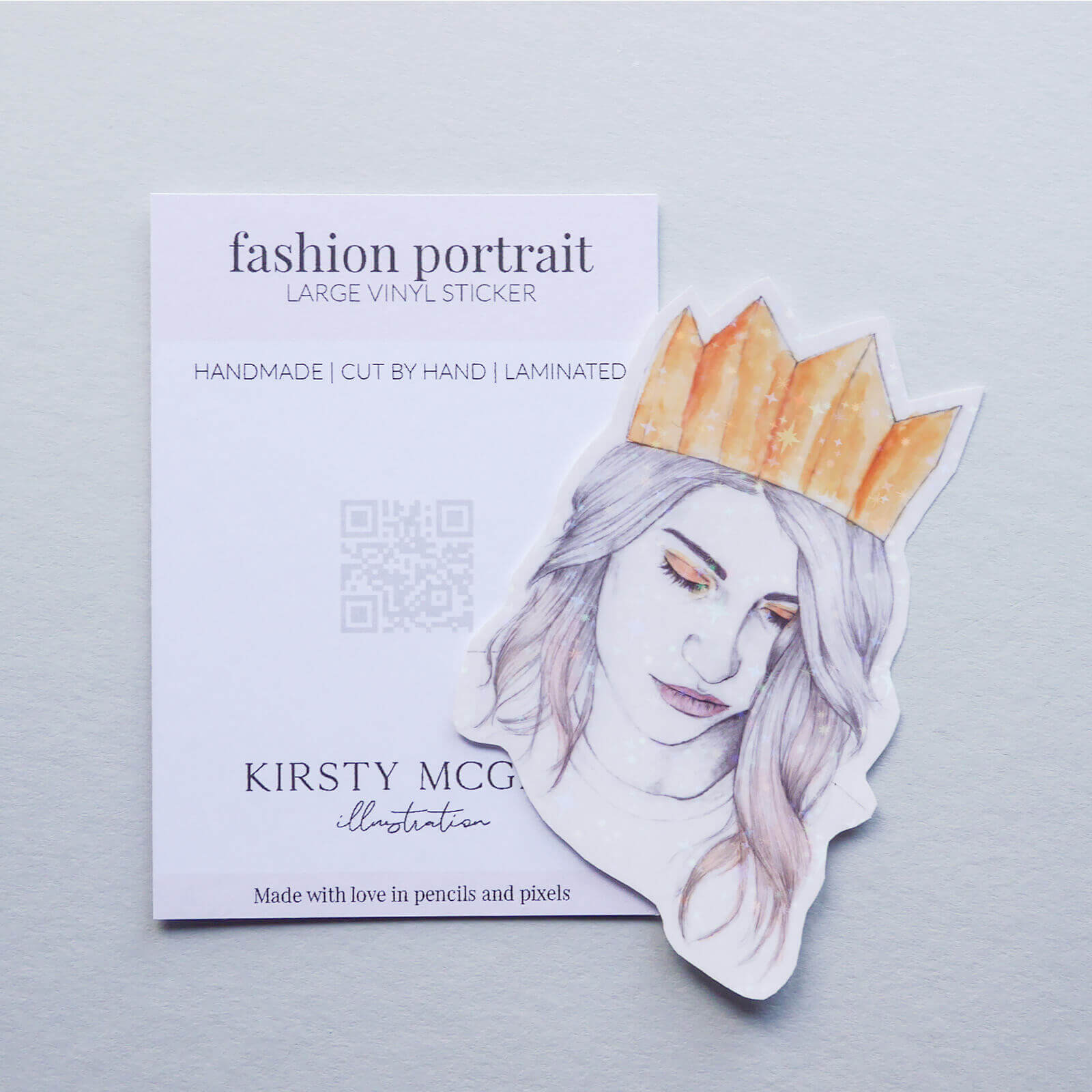 'Queen' Portrait Vinyl Sticker image 2