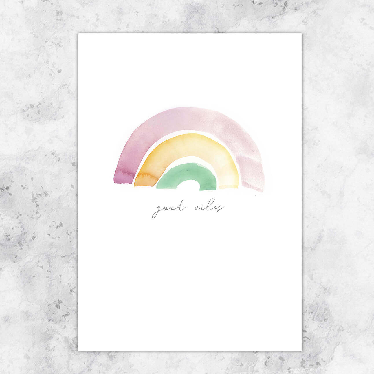 Good vibes A4 illustration - art print image 0