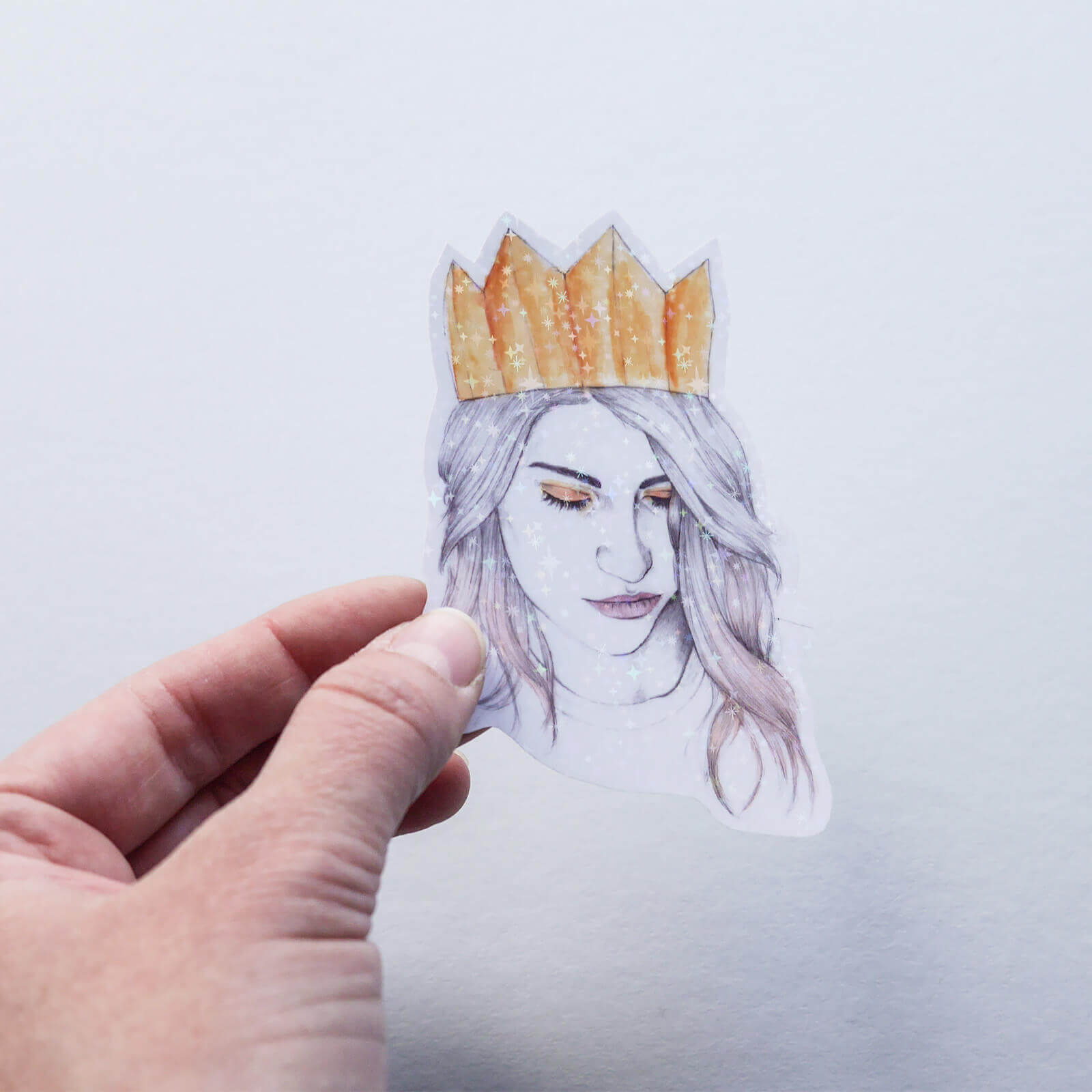 'Queen' Portrait Vinyl Sticker image 0