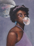 Bubblegum Disco - 30x40cm Original Oil Painting image 0