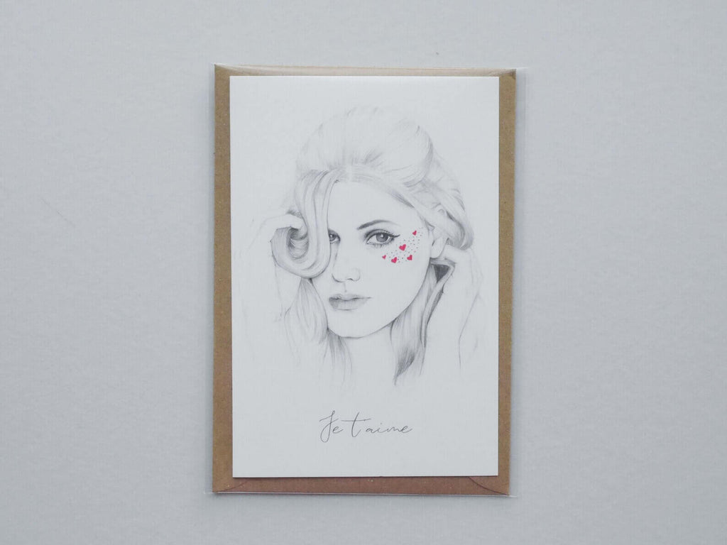'Je T'aime' Greeting Card image 1