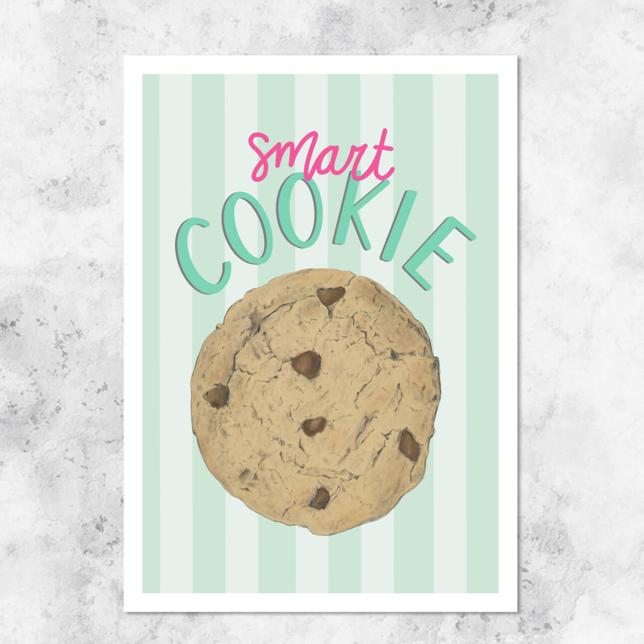 Smart Cookie illustration - art print