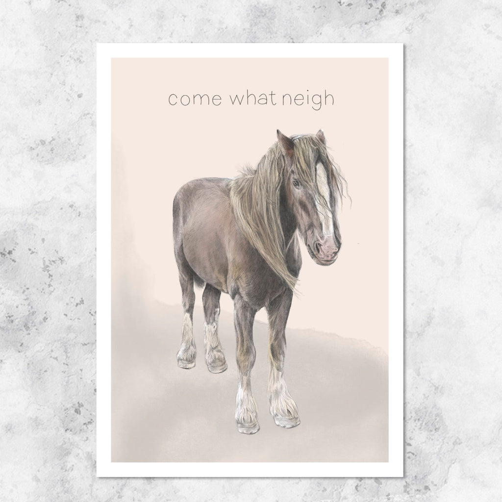 Horse illustration - art print