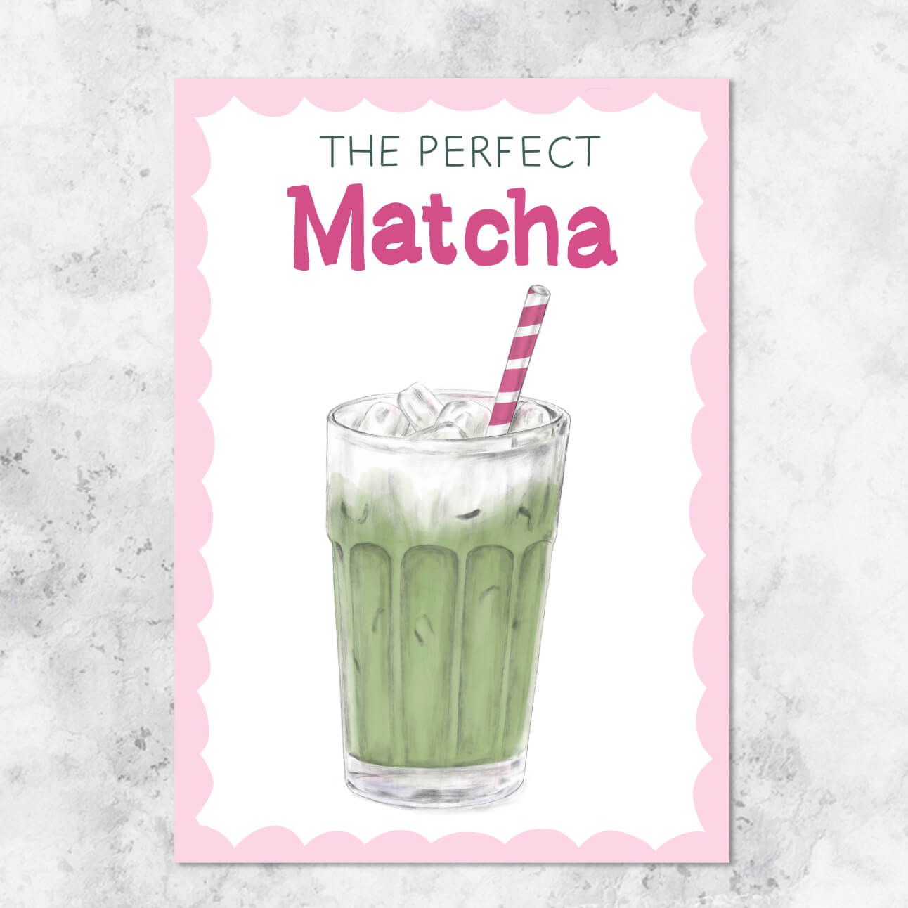 The perfect matcha illustration - art print