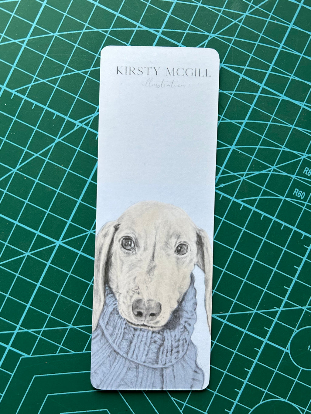 Pawsitive Vibes Daschund Bookmark