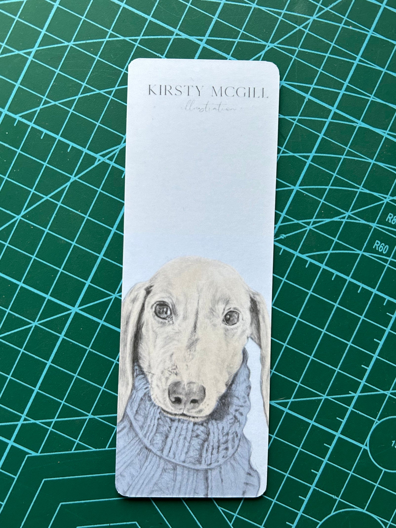 Pawsitive Vibes Daschund Bookmark