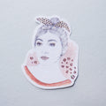 'Wild & Soft' Portrait Vinyl Sticker image 0