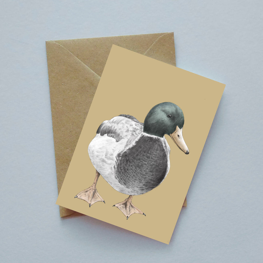 Duck illustrated greeting card image 0