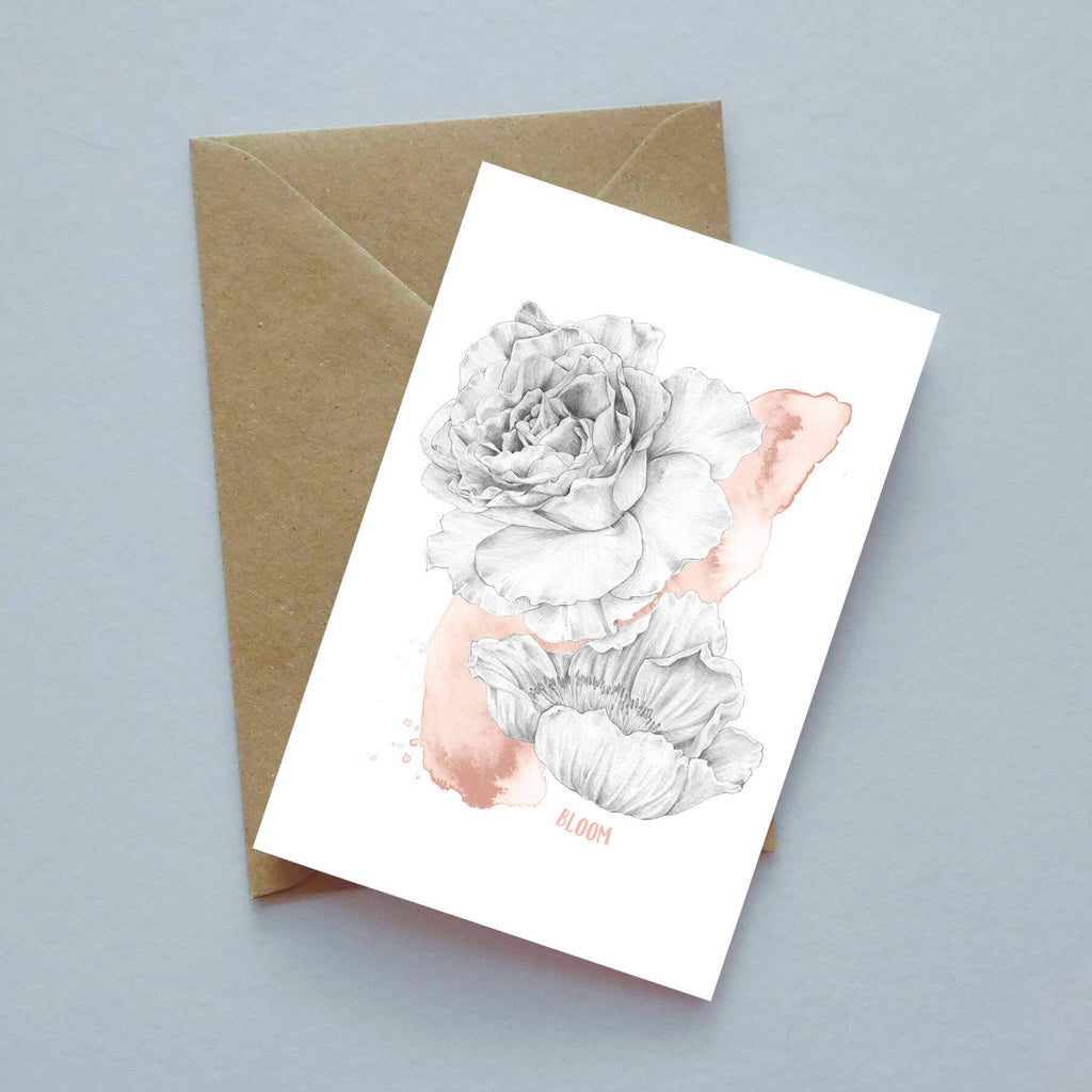 Bloom illustrated greeting card image 0