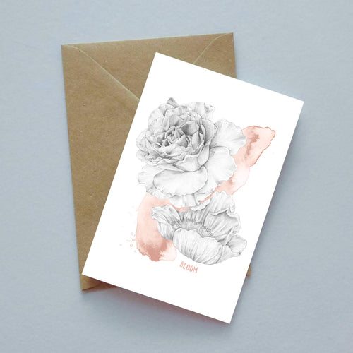 Bloom illustrated greeting card image 0