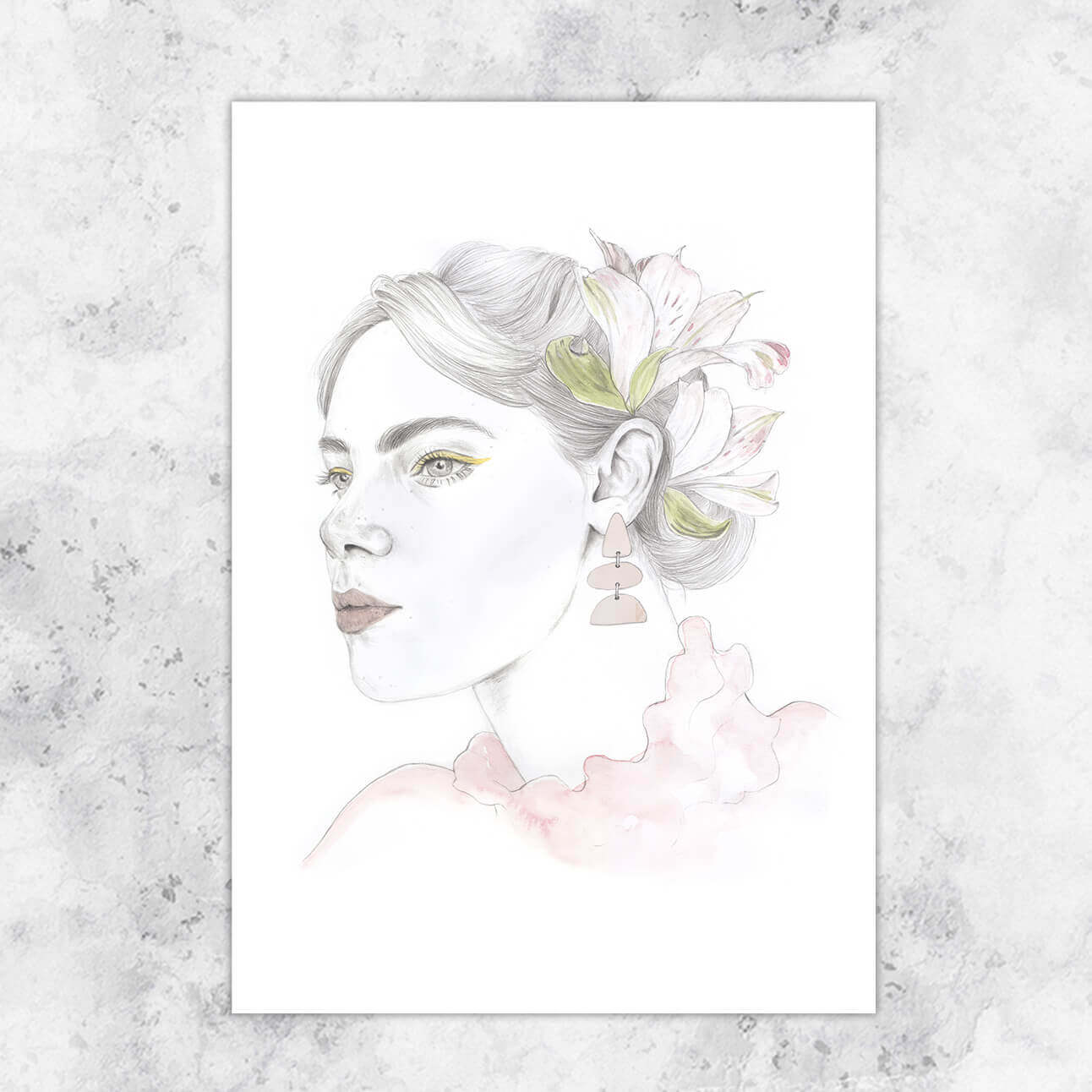 Blush illustration - art print image 0