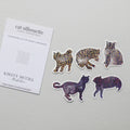 Cat Silhouette - Vinyl Sticker Pack image 0