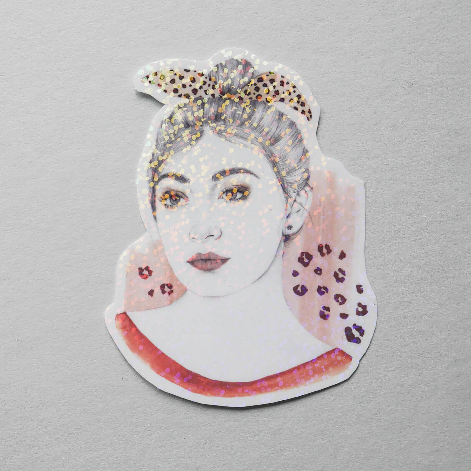'Wild & Soft' Portrait Vinyl Sticker image 2
