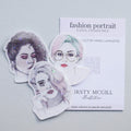Portrait Set 2 - Vinyl Sticker Pack image 0