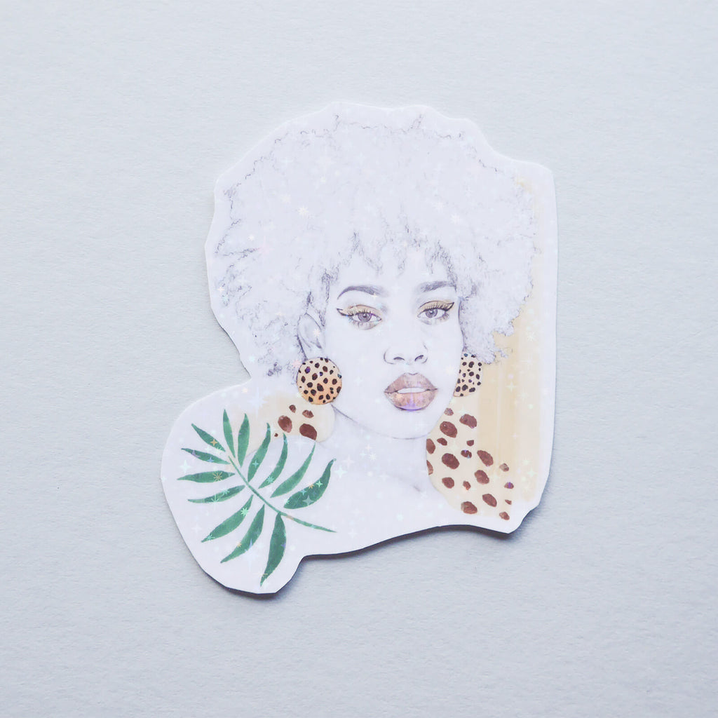 'Wild' Portrait Vinyl Sticker image 0
