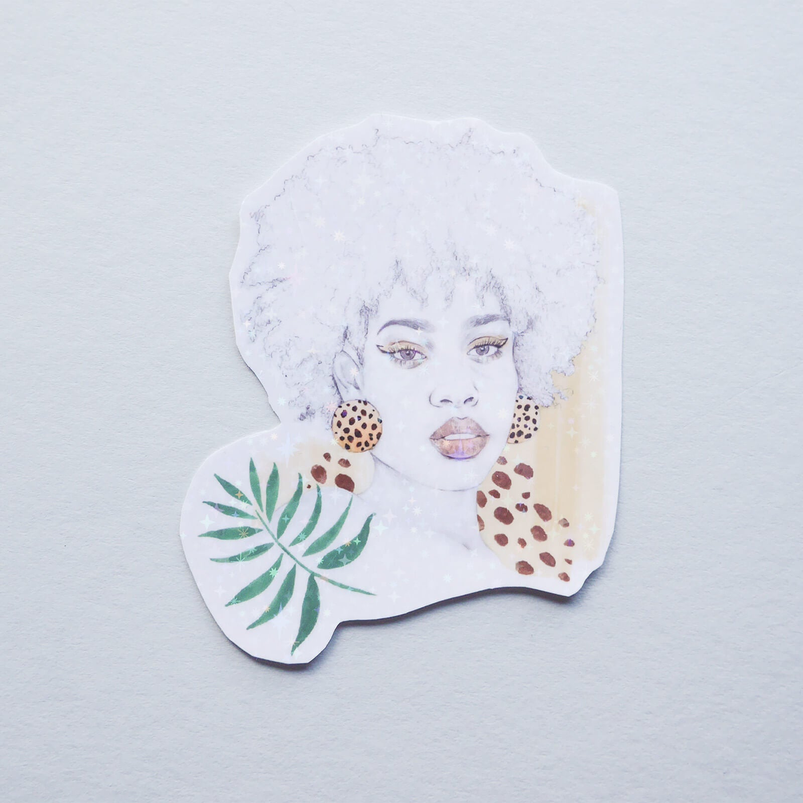 'Wild' Portrait Vinyl Sticker image 0