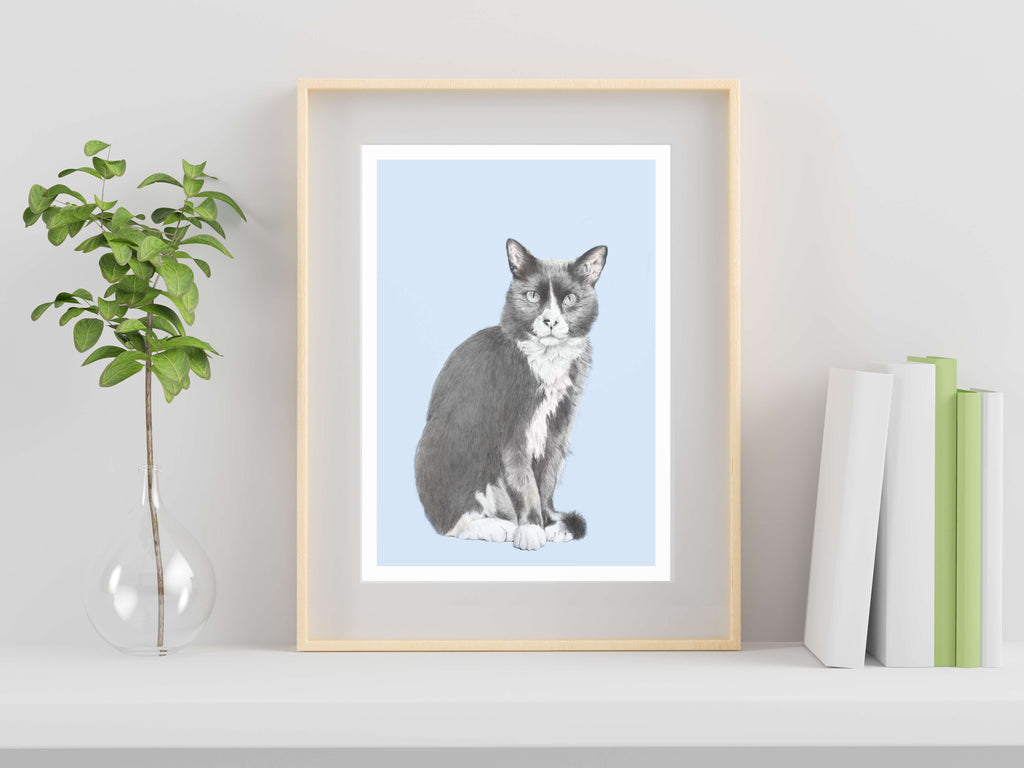 Cat illustration - art print