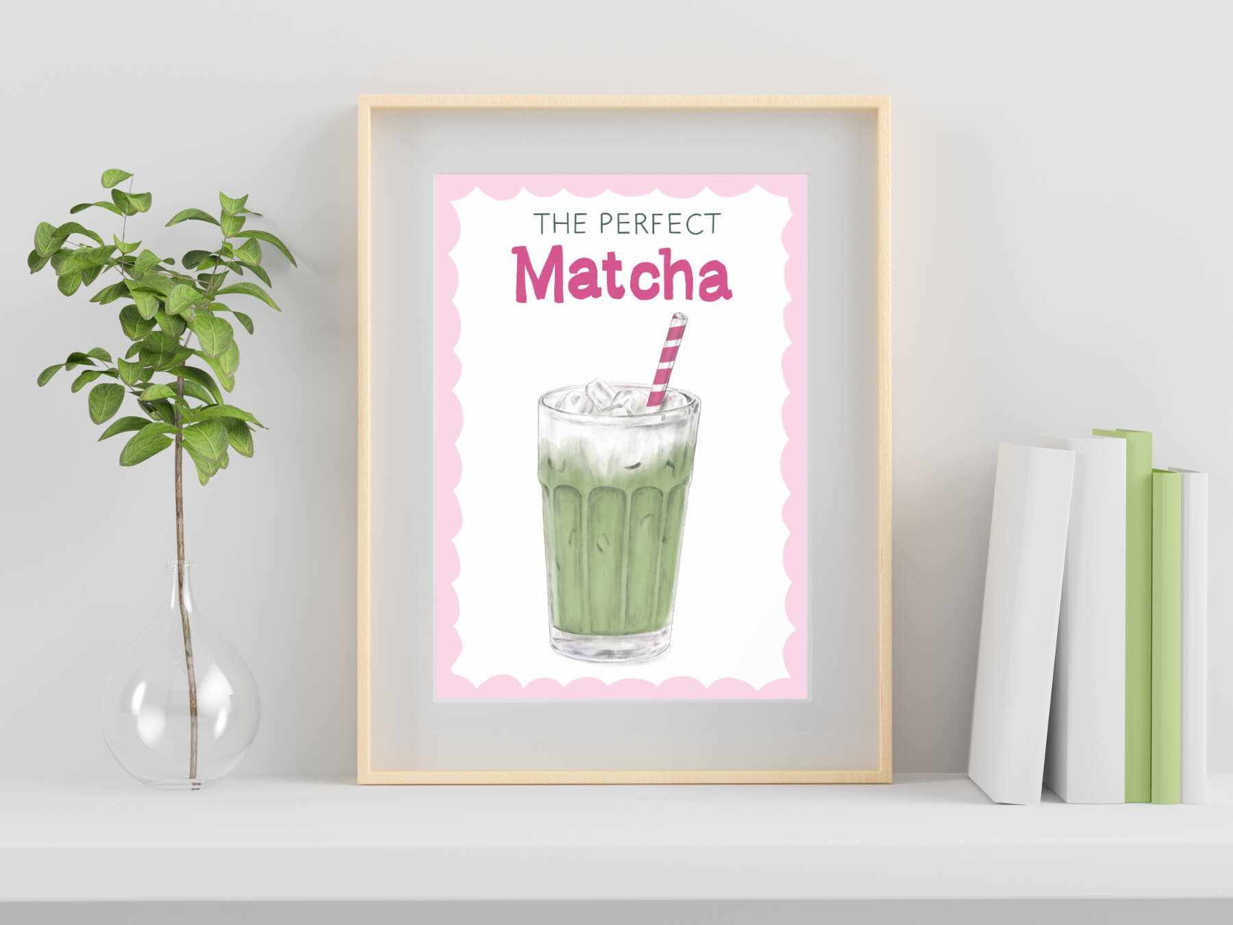 The perfect matcha illustration - art print